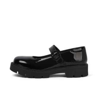 Jeunes filles Kori MJ Doll Cuir verni Noir