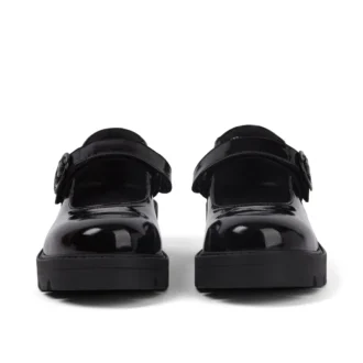 Jeunes filles Kori MJ Doll Cuir verni Noir