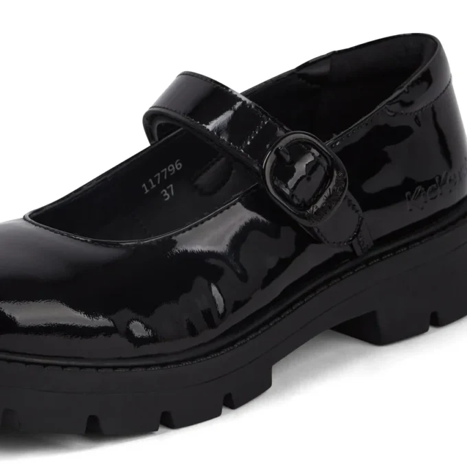 Jeunes filles Kori MJ Doll Cuir verni Noir Jeunes filles Kori MJ Doll Cuir verni Noir