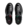 Jeunes filles Lachly Brogue T Bar Cuir verni Noir Jeunes filles Lachly Brogue T Bar Cuir verni Noir