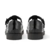 Jeunes filles Lachly Brogue T Bar Cuir verni Noir Jeunes filles Lachly Brogue T Bar Cuir verni Noir