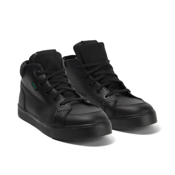 Jeunes Hommes Tovni Hi Double Tongue Cuir Noir
