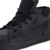 Jeunes Hommes Tovni Hi Double Tongue Cuir Noir