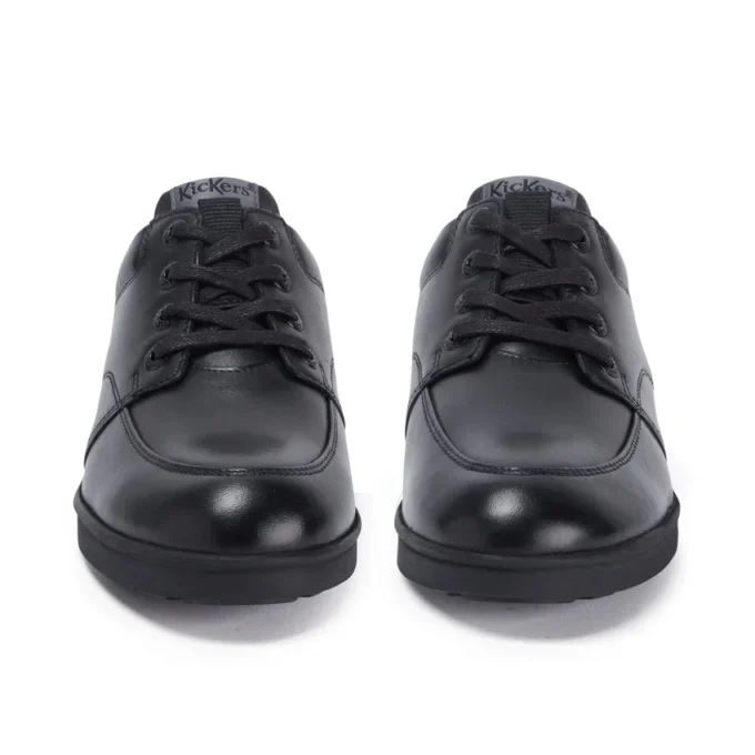 Jeunes Hommes Troiko Lace Cuir Noir