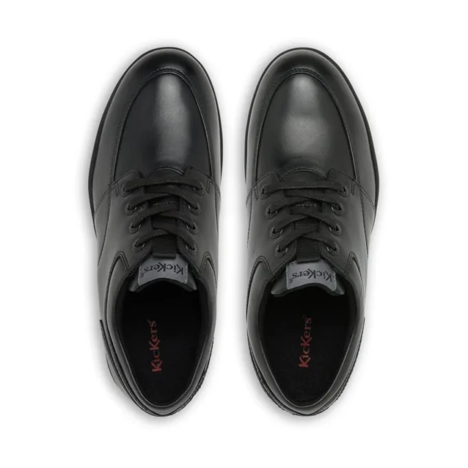 Jeunes Hommes Troiko Lace Cuir Noir