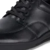 Jeunes Hommes Troiko Lace Cuir Noir