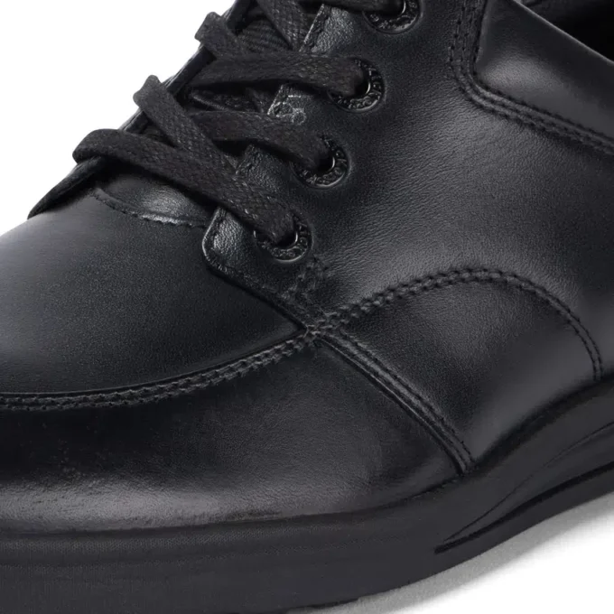 Jeunes Hommes Troiko Lace Cuir Noir