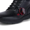 Jeunesse Unisexe Kelland Hi Cuir Noir