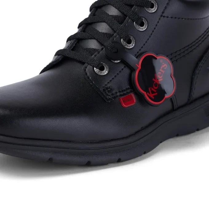 Jeunesse Unisexe Kelland Hi Cuir Noir