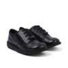Jeunesse Unisexe Kick Lo Mix Mesh Cuir Noir