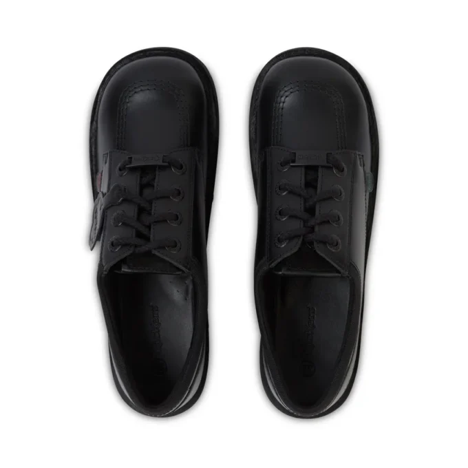 Jeunesse Unisexe Kick Lo Mix Mesh Cuir Noir