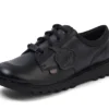 Jeunesse Unisexe Kick Lo Mix Mesh Cuir Noir