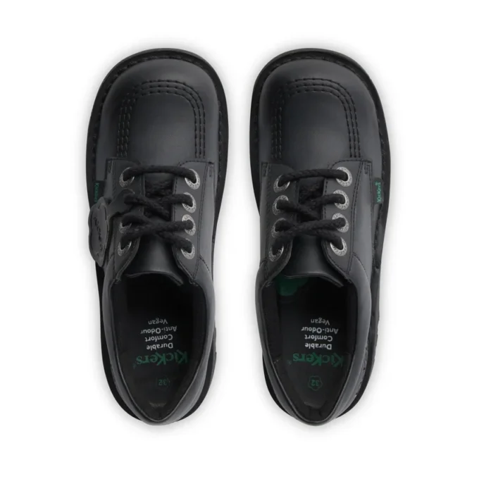 Junior Unisexe Kick Lo Cuir Alternatif Noir