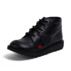 Junior Unisexe Lacets en coton Noir