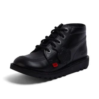 Junior Unisexe Lacets en coton Noir