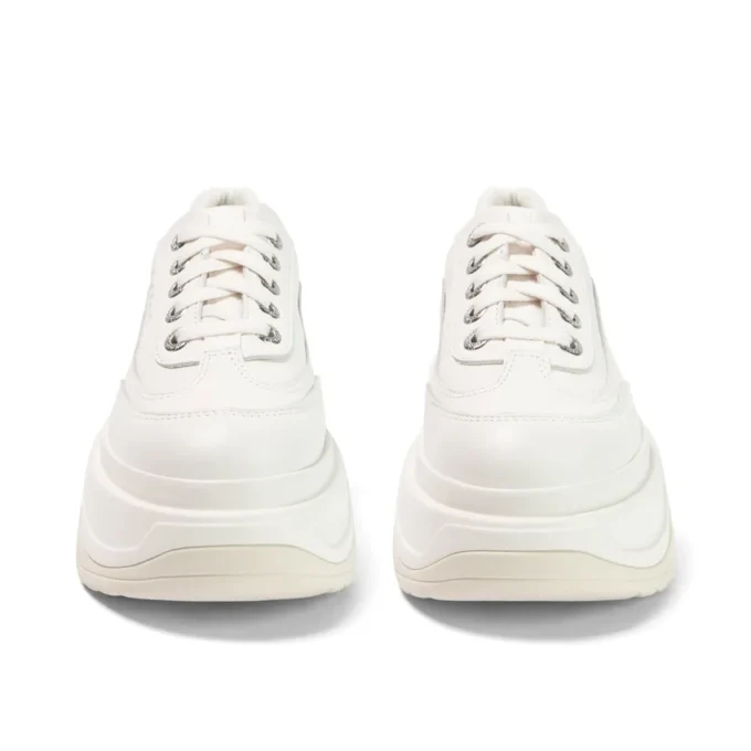 Kade Lo en cuir blanc, unisexe adulte