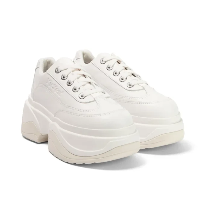 Kade Lo en cuir blanc, unisexe adulte