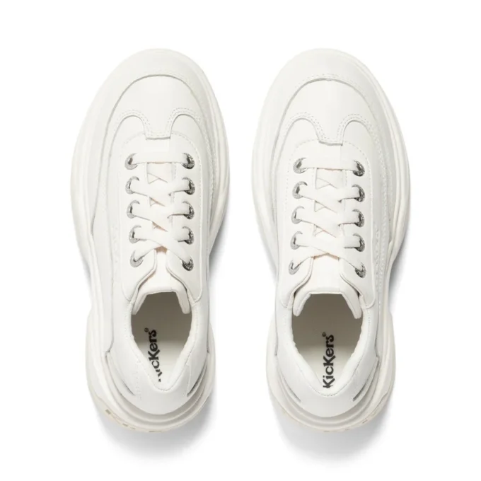 Kade Lo en cuir blanc, unisexe adulte