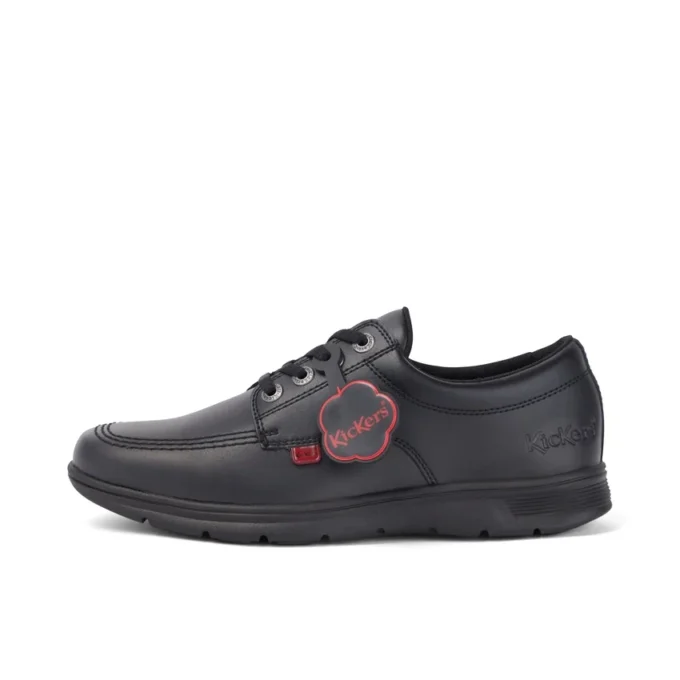 Kelland Lo en cuir noir, unisexe pour enfants Kelland Lo en cuir noir, unisexe pour enfants