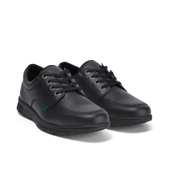 Kelland Lo en cuir noir, unisexe pour enfants Kelland Lo en cuir noir, unisexe pour enfants