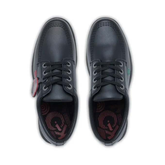 Kelland Lo en cuir noir, unisexe pour enfants Kelland Lo en cuir noir, unisexe pour enfants