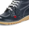 Kick Hi Core Navy en cuir unisexe adulte Kick Hi Core Navy en cuir unisexe adulte