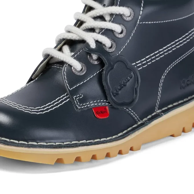 Kick Hi Core Navy en cuir unisexe adulte Kick Hi Core Navy en cuir unisexe adulte