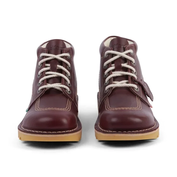 Kick Hi en cuir pour adulte unisexe, rouge foncé Kick Hi en cuir pour adulte unisexe, rouge foncé