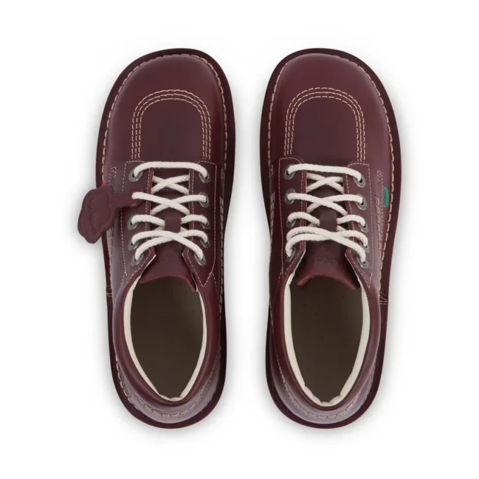 Kick Hi en cuir pour adulte unisexe, rouge foncé Kick Hi en cuir pour adulte unisexe, rouge foncé
