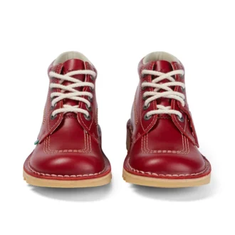 Kick Hi en cuir rouge pour femme