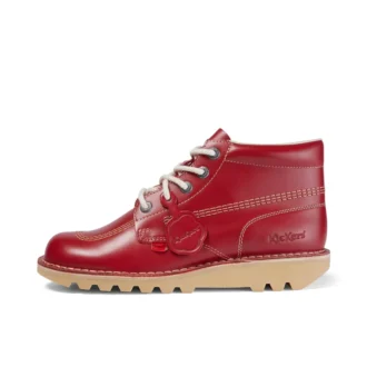 Kick Hi en cuir rouge pour homme