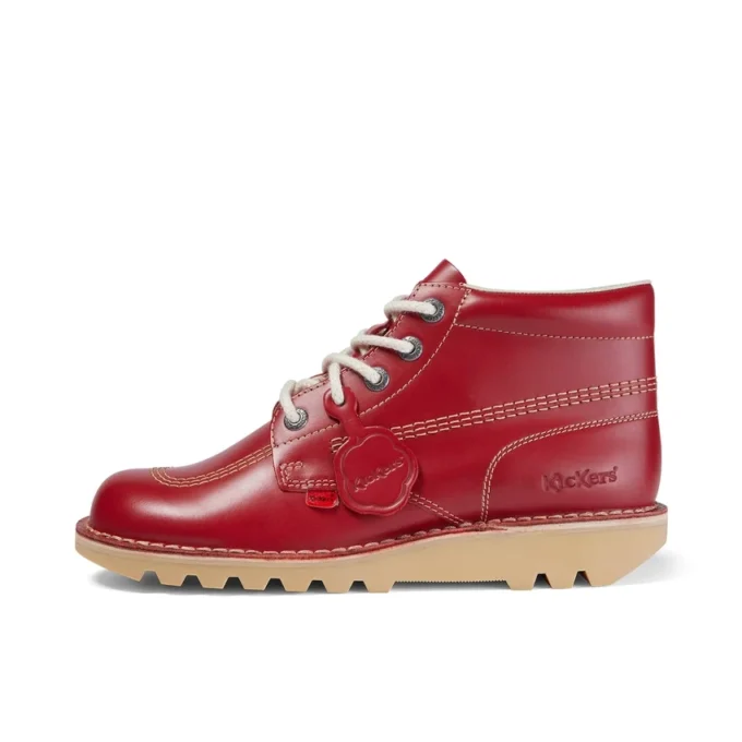 Kick Hi en cuir rouge pour homme