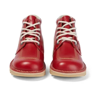 Kick Hi en cuir rouge pour homme