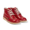 Kick Hi en cuir rouge pour homme