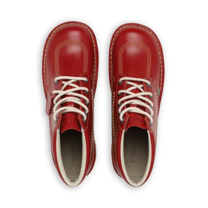 Kick Hi en cuir rouge pour homme