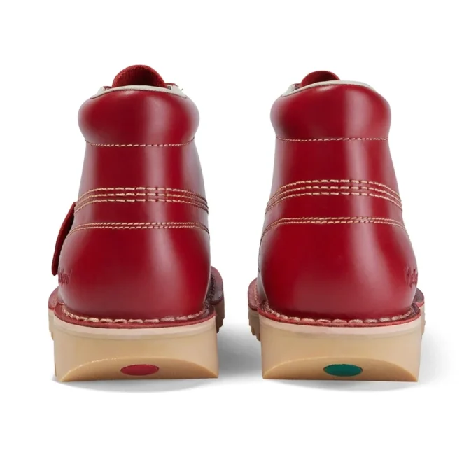 Kick Hi en cuir rouge pour homme