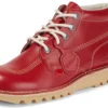 Kick Hi en cuir rouge pour homme