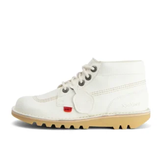 Kick Hi en cuir synthétique blanc pour adulte unisexe