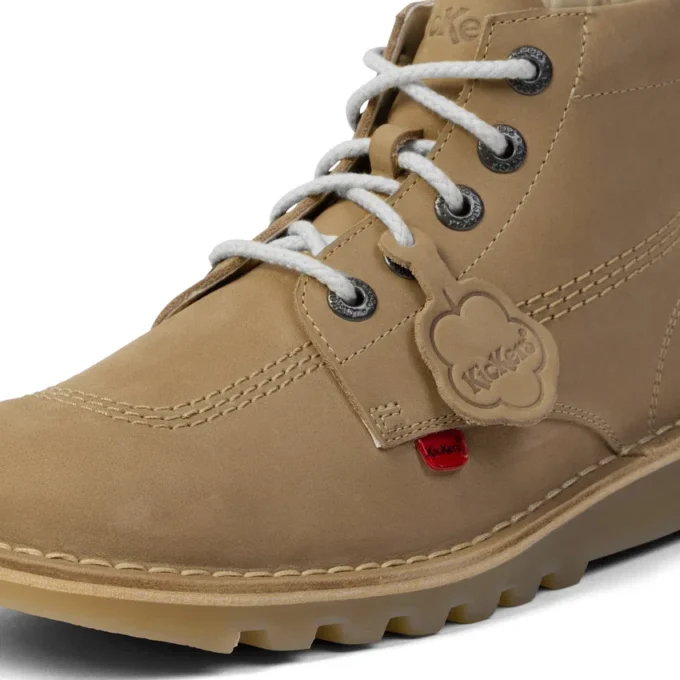 Kick Hi en cuir unisexe adulte, couleur sable Kick Hi en cuir unisexe adulte, couleur sable