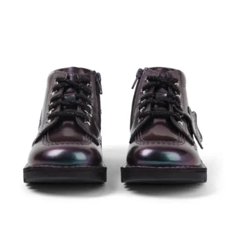 Kick Hi Galactic en cuir verni violet pour petite fille