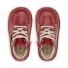 Kick Hi Hi Zip en cuir rouge unisexe pour bébé Kick Hi Hi Zip en cuir rouge unisexe pour bébé