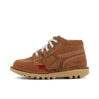 Kick Hi Hi Zip en nubuck beige pour bébé unisexe