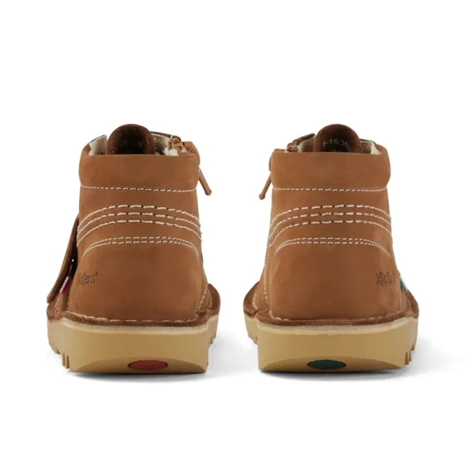 Kick Hi Hi Zip en nubuck beige pour bébé unisexe