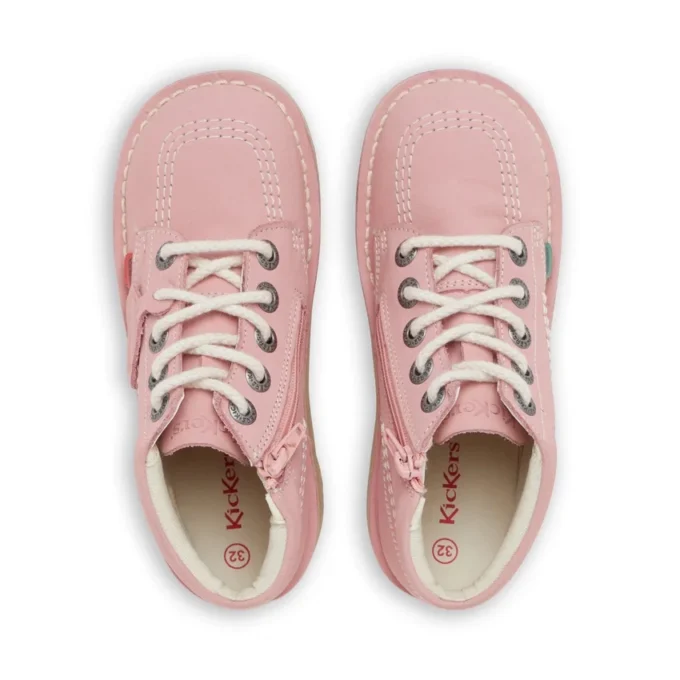 Kick Hi Hi Zip en nubuck rose clair unisexe junior Kick Hi Hi Zip en nubuck rose clair unisexe junior