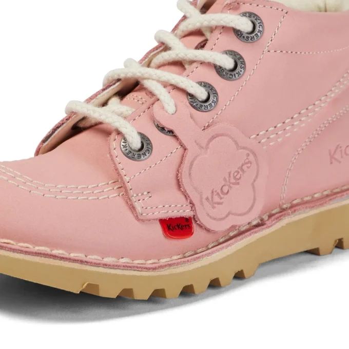 Kick Hi Hi Zip en nubuck rose clair unisexe junior Kick Hi Hi Zip en nubuck rose clair unisexe junior