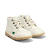 Kick Hi Hi Zip en simili cuir unisexe pour bébé, blanc Kick Hi Hi Zip en simili cuir unisexe pour bébé, blanc
