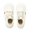 Kick Hi Hi Zip en simili cuir unisexe pour bébé, blanc Kick Hi Hi Zip en simili cuir unisexe pour bébé, blanc