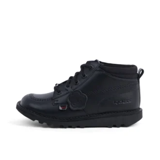 Kick Hi Mix Mesh Leather Noir Unisexe Jeune Kick Hi Mix Mesh Leather Noir Unisexe Jeune