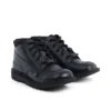Kick Hi Mix Mesh Leather Noir Unisexe Jeune