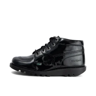 Kick Hi pour femme adulte en cuir et simili cuir verni noir